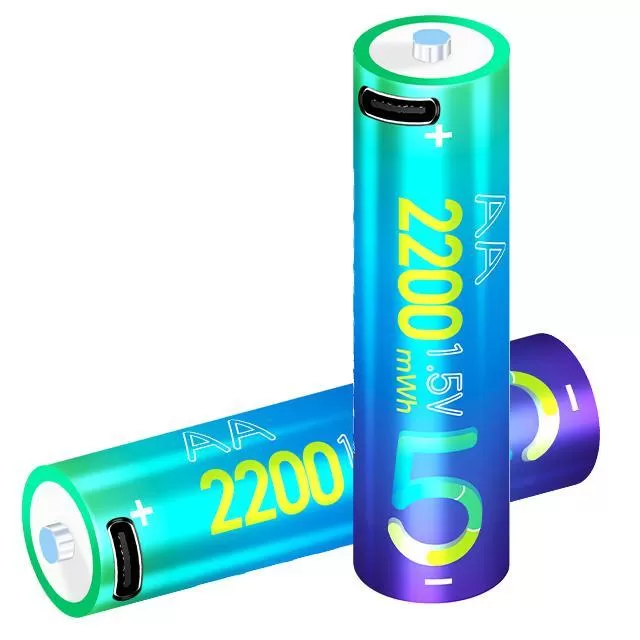 Baterias de lítio da série AAA/AA tipo C