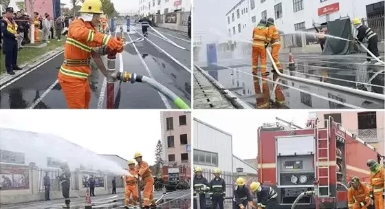 Boas notícias | Nossa empresa ganha vários prêmios na competição de habilidades de combate a incêndios para micro bombeiros corporativos na zona de desenvolvimento econômico